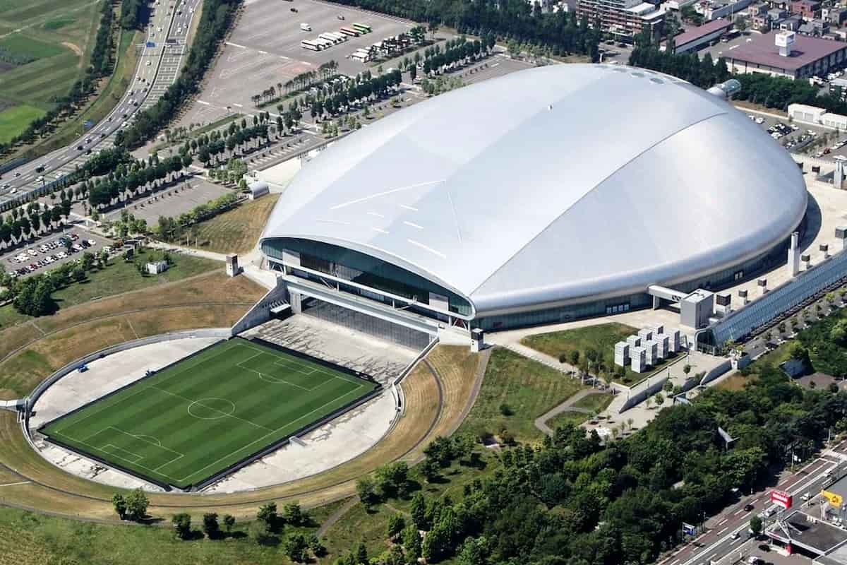 estadio Sapporo césped fútbol retráctil Semillas Dalmau